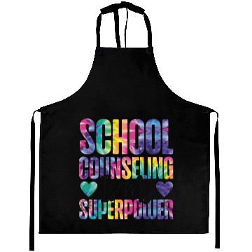 Discover School Counselor Tie Dye School Aprons