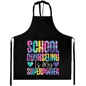 Discover School Counselor Tie Dye School Aprons
