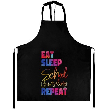 Discover School Counselor Watercolor Eat Aprons