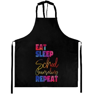 Discover School Counselor Watercolor Eat Aprons