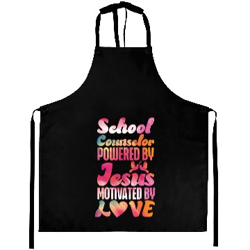 Discover School Counselor Jesus Faith Aprons