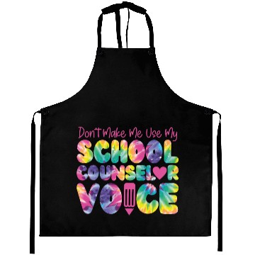Discover School Counselor Tie Dye Don't Aprons