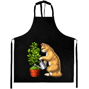 Discover Cat Watering Plants Aprons