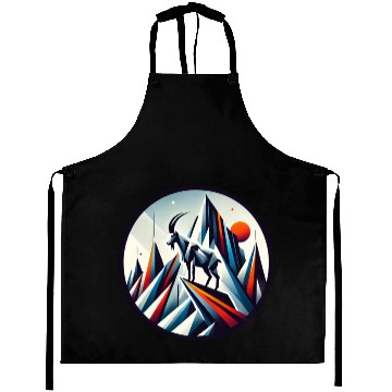 Discover Abstract mountain goat Aprons