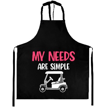 Discover My Needs Are Simple Golf Cart Driver Caddy Disc Aprons