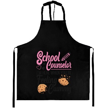 Discover School Counselor Pun Cookie School Aprons