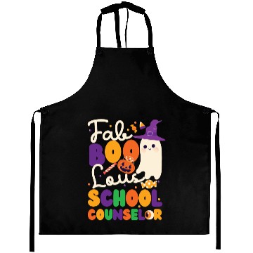 Discover School Counselor Halloween Ghost Aprons