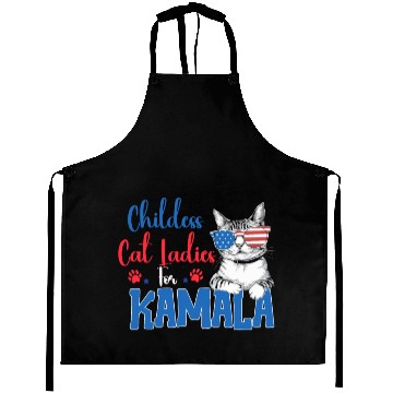 Discover Childess Cat Ladies for Kamala Aprons