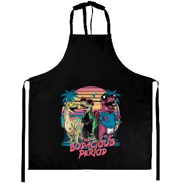 Discover The Bodacious Period - Bold Retro Design Aprons