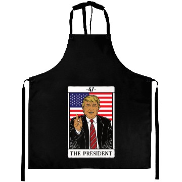 Discover Trump 2024 The President Tarot Card 47 Premium Aprons