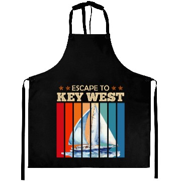 Discover Florida ESCAPE TO KEY-WEST Sailing Outfit Aprons