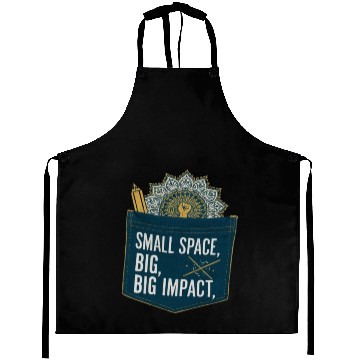 Discover Pocket design | Minimalist typography Aprons