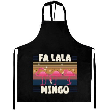 Discover Candy Cane Flamingoes Fa La La MINGO Flamingo Aprons