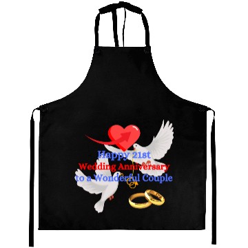 Discover Wedding Anniversary 21st Aprons