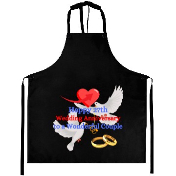 Discover Happy 27th Wedding anniversary to a wonderful Aprons