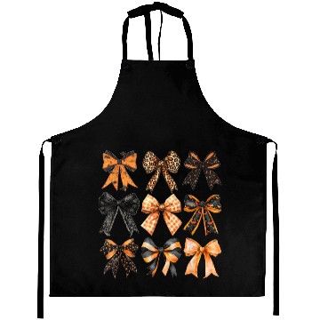 Discover Coquette Halloween Bow Girly Spooky Season Hallowe Aprons