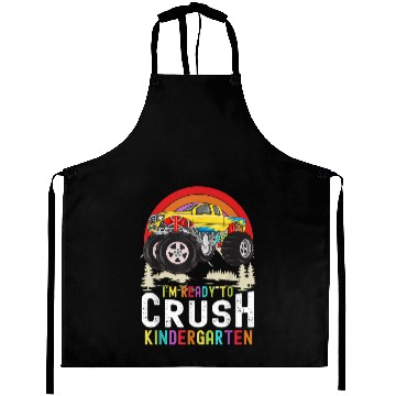 Discover I m Ready To Crush Kindergarten Monster Truck Back Aprons