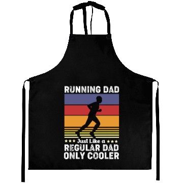 Discover Retro Half Marathon Running Dad Only Cooler Aprons