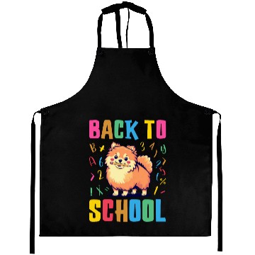Discover Back To School with a Cute Pomeranian Aprons