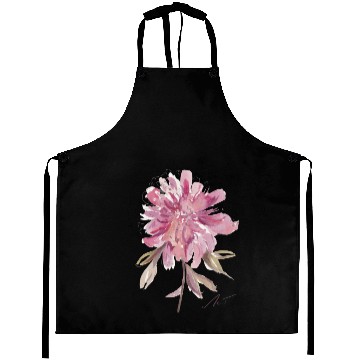 Discover Peony loose watercolor hand-painted Aprons