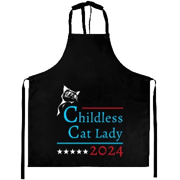 Discover "Childless Cat Lady" Kamala Harris 2024 Aprons