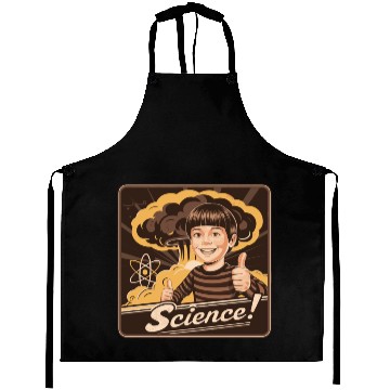 Discover Bold Science Typography for Active Minds Aprons