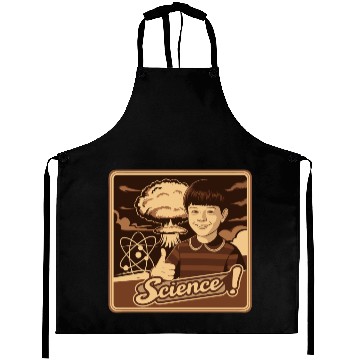 Discover Bold Science Typography for Active Minds Aprons