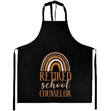 Discover School Counselor Retired Rainbow Aprons