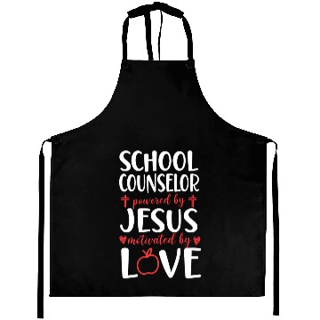Discover School Counselor Jesus Faith Aprons