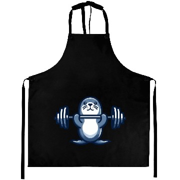 Discover Seal dumbbell gym fitness workout training Aprons