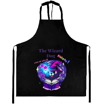 Discover The Wizard Dog Aprons