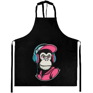 Discover A Cool Hiphop Monkey Aprons