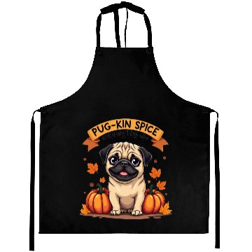 Discover PUG-KIN SPICE PUG LOVERS HALLOWEEN PUMPKIN Aprons