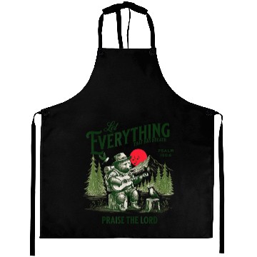 Discover Christian Bible Verse Bear Let Everything That Bre Aprons