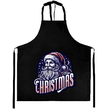 Discover Santa Claus Typography: A Festive Vector Design Aprons