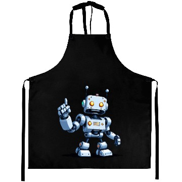 Discover A pixel art of a robot Aprons