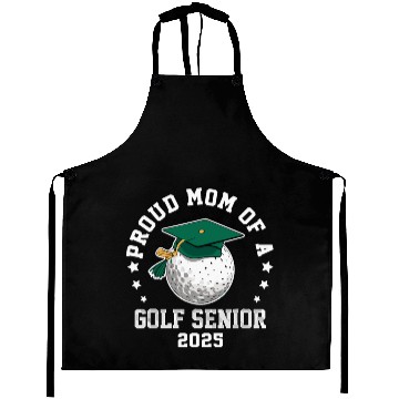 Discover Proud mom of a golf senior class of 2025 matching Aprons