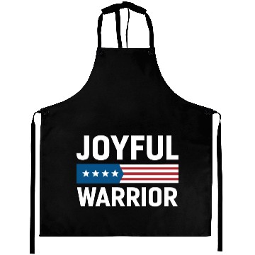 Discover Joyful Warrior American Aprons