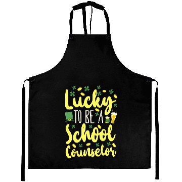 Discover School Counselor St Patricks Day Aprons