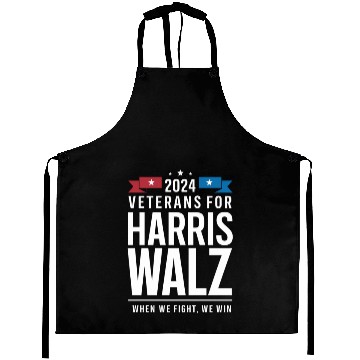 Discover Veterans For Harris Walz 2024 Presidential Aprons