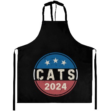 Discover Cats For President Funny Political 2024 Election Aprons