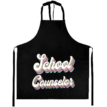 Discover School Counselor Retro 80s 90s Aprons