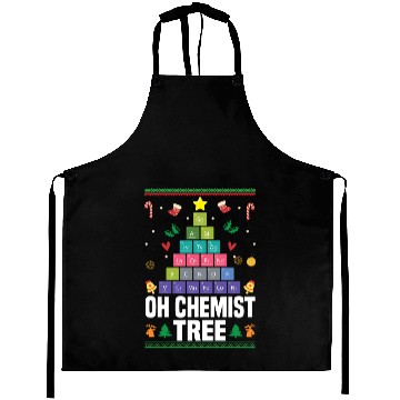 Discover Christmas Tree Chemistry Science Periodic Table Aprons