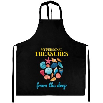 Discover Seashells Collector Beachcomber Sea Shell Ocean Aprons