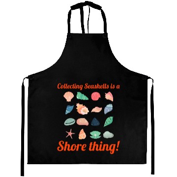Discover Seashells Collector Beachcomber Sea Shell Ocean Aprons
