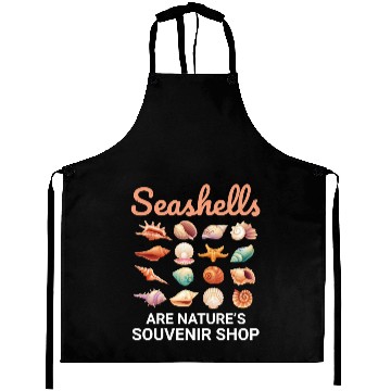Discover Seashells Collector Beachcomber Sea Shell Ocean Aprons