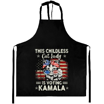Discover This Childless Cat Lady is Voting Kamala Harris 20 Aprons