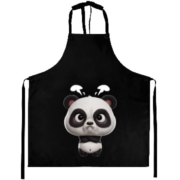 Discover Cute Panda - Kawaii Angry Aprons