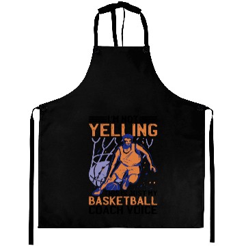 Discover This Is Just My Basketball Coach Voice 2 Aprons