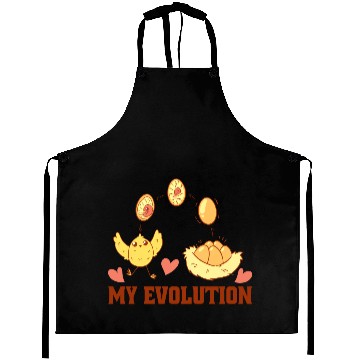 Discover Chick Evolution Farm Design for Chicken Farmer Aprons